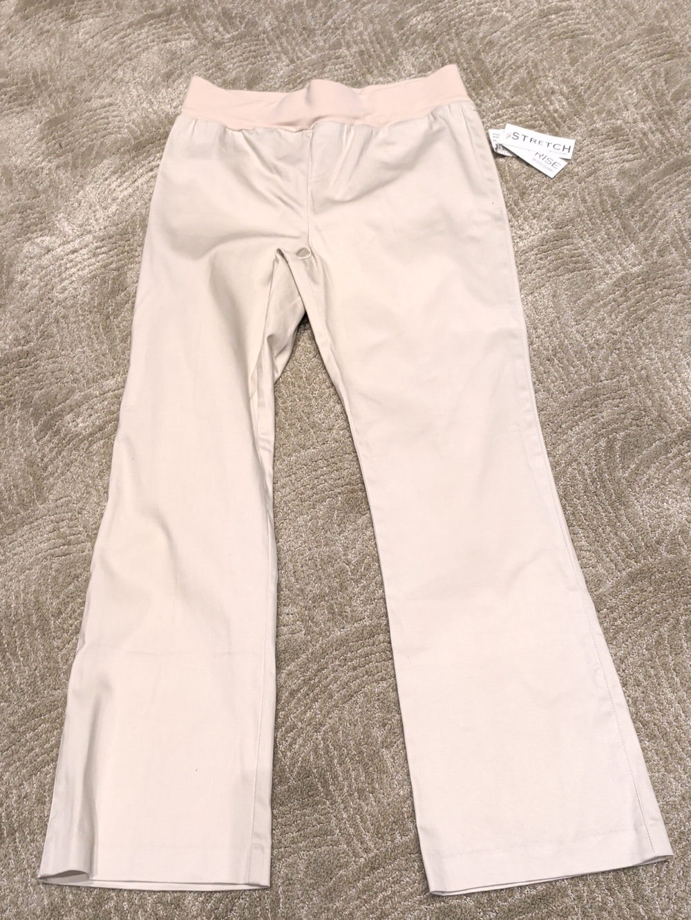 Motherhood Light Cream Bootcut Maternity Pants